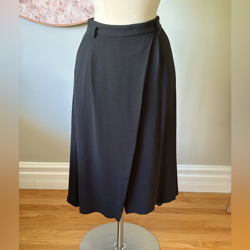 Massimo Dutti Brown Midi Skirt